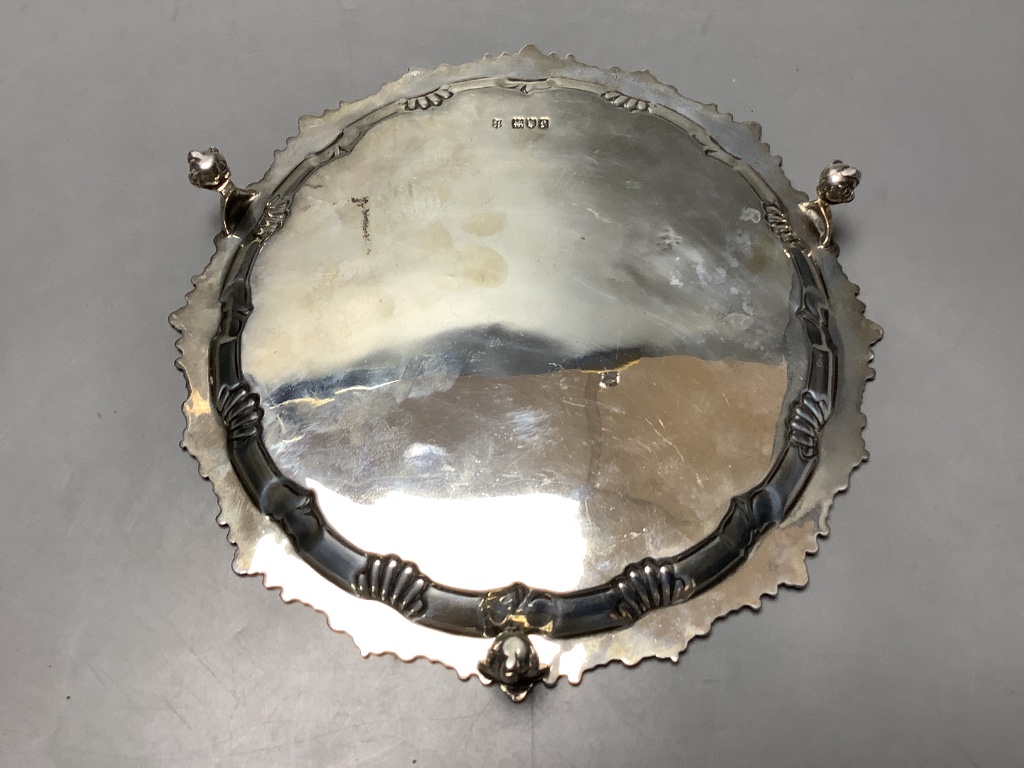 An Edwardian silver salver, Josiah Williams and Co.